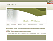 Tablet Screenshot of peaktactical.com